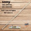 #โซนี่ Sony หลอดแบล็คไลท์ทีวีโซนี่ Backlight TV รุ่น KDL-40R550C/ KDL-40W700C 1 Set 1แถว 42LED 6v 487mm