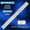 #Skyworth/Coocaa หลอดแบล็คไลท์ทีวีสกายเวิร์ท Backlight TV Skyworth รุ่น 32E3000 32E300, CooCaa รุ่น 32E89 6V 1 Set 3 แถว 7 LED สินค้าจัดส่งจากไทย