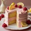 Pink Lemon Fudge Cake
