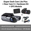 กล้องติดรถยนต์ iSUPER Dash Cam Lite Plus + กล้องหลังรุ่น 1 เพิ่ม Hardware Kit