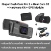 กล้องติดรถยนต์ iSUPER Dash Cam Pro 2 พร้อมกล้องหลัง รุ่น 2 เพิ่ม Hardware Kit
