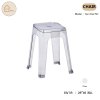 เก้าอี้อะคริลิคใสทรงสี่เหลี่ยม รุ่น bar chair M1 (GDDT16-42)