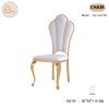 เก้าอี้ที่พิงทรงสูงสีขาว เบาะหนัง รุ่น bar chair M1 (GDDT16-19)