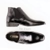 THE DRAGON ฮาล์ฟยางยืด ข้อสั้น 5.5นิ้ว หนังแท้หนังนิ่ม chelsea boots