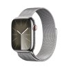 Apple Watch Series 9 GPS + Cellular 45mm Silver Stainless Steel Case with Silver Milanese Loop