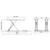 ลิฟท์เอ็กซ์แบบวางพื้น 3 ตัน CARLEO SL-556S