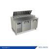 ตู้แช่เย็นเคาน์เตอร์พิซซ่า Sanden รุ่น SPC3-1507Ai