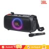 JBL PartyBox On-the-Go Essential - Portable Party Speaker with Built-in Lights and Wireless Mic