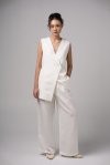 LINEN WIDE-LEG TROUSER