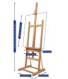 Mabef Easel : M-09 Easel Basic with Tray