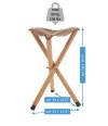 Mabef Easel  : M-39 Folding Stool Leather Seat