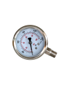Pressure Gauge 1,500 PSI (100 Bar) 1/4" NPT Bottom Mount SS316 – 63 mm