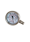 Pressure Gauge 10,000 PSI (700 Bar) 1/4" NPT Bottom Mount SS316 – 63 mm