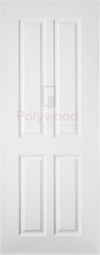 ประตู UPVC#BEN06 (80X200) ขาว มจ