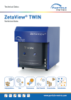 Particle Metrix ZetaView TWIN  :  Nano Particle Tracking Analyzer (NTA)