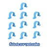 กิ๊ปจับท่อ PVC สีฟ้า หลายขนาด (5 ตัว/แพ็ค)