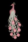 MAJESTIC PLUME PEACOCK BROOCH
