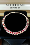 Magnificent NO-HEAT Natural BURMA RUBY NECKLACE