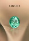 0.84 กะรัต / Bellerophon / H / พาไรบา (Bluish Green)