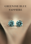 0.46 ct. / GIL / UH / Sapphire (Greenish Blue)