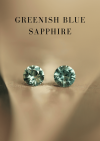 0.55 ct. / GIL / UH / Sapphire (Greenish Blue)