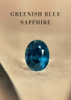 1.00 ct. / H / GIL / Sapphire (Greenish Blue)