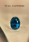 1.00 กะรัต / H / GIL / แซฟไฟร์ (Teal)