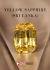 30.96 ct. / UH / GRS Sapphire (Yellow)