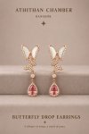BUTTERFLY DROP EARRINGS