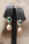 TOURMALINE & PEARL Earrings