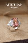 ORANGE YELLOW TOURMALINE RING