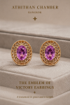 THE EMBLEM OF VICTORY | Pink Sapphire Earrings