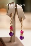 MOZAMBIQUE Ruby Cabochon Earrings