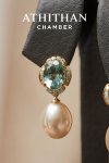 TOURMALINE & PEARL Earrings