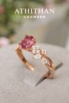 JULIET CROWN Padparadscha Ring