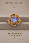 THE EMBLEM OF VICTORY - Violet Sapphire Ring