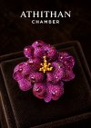 VIVID RUBY RED FLOWER Ring & Pendant
