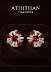 Magnificent NO-Heated GIA RUBY BURMA Earrings