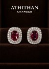 Magnificent NO-Heated Natural BURMA RUBY Earrings