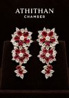 RUBY NO-Heated Burma Earrings
