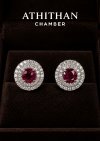 Magnificent NO-Heated Natural BURMA RUBY Earrings