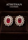RUBY NO-Heated Burma Earrings