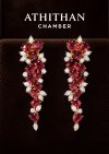 JEDI RED SPINEL NO-Heated Burma Earrings