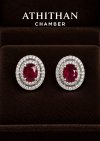 Magnificent NO-Heated Natural GIA BURMA RUBY Earrings