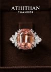 ORANGE YELLOW TOURMALINE RING