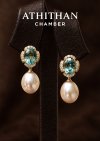 TOURMALINE & PEARL Earrings