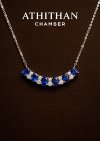 VIVID BLUE Sapphires Necklace