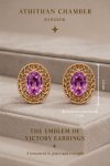 THE EMBLEM OF VICTORY | Pink Sapphire Earrings