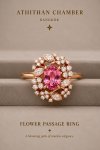 FLOWER PASSAGE Padparadscha Sapphire Ring