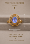 THE EMBLEM OF VICTORY - Violet Sapphire Ring